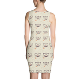 Off-White Hipster Print Dress - Teefuse