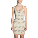 Off-White Hipster Print Dress - Teefuse