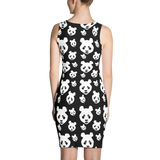 Black and White Panda Bodycon Dress