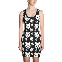 Black and White Panda Bodycon Dress