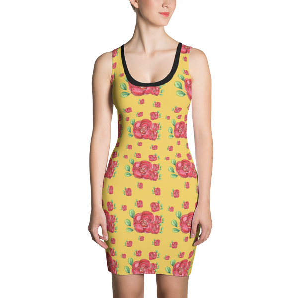 Golden Yellow Floral - Teefuse