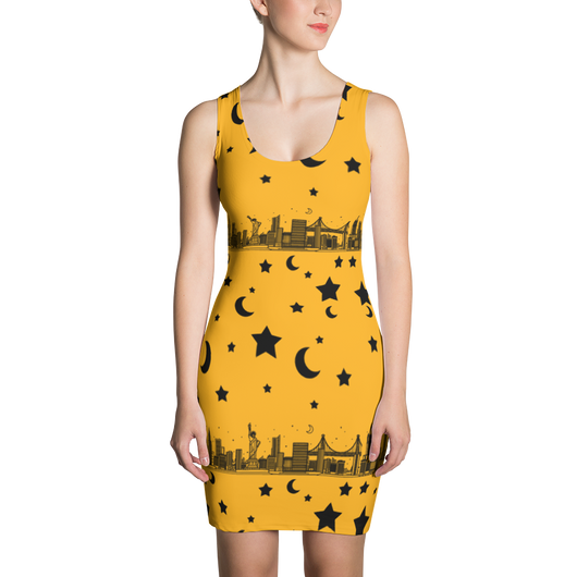 New York Golden Dress - Teefuse