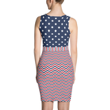 Make America Great Blue Star Bodycon Dress