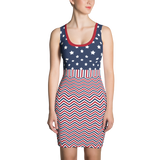 Make America Great Blue Star Bodycon Dress