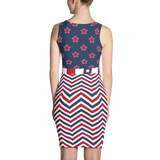 Make America Great Red Star Bodycon Dress