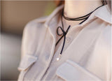 Pearl Gothic Tattoo Choker Necklace