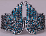 Angel Wings Feather Bracelet w/ Crystal