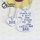 "There is this girl, She stole my heart, She calls me DADDY" Heart Pendant Necklace