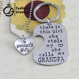 "There is this girl, She stole my heart, She calls me DADDY" Heart Pendant Necklace