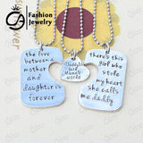 "There is this girl, She stole my heart, She calls me DADDY" Heart Pendant Necklace