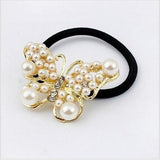 Butterfly Sweet White Pearl Girls Woman Hair Band