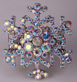 Snowflake Ring w/ crystal