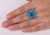 Snowflake Ring w/ crystal