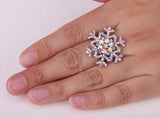 Snowflake Ring w/ crystal